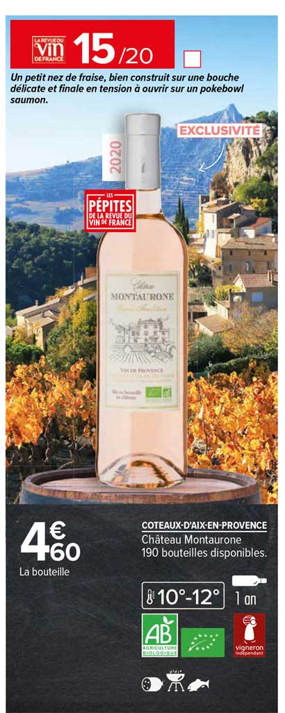 coteaux-varois-en-provence château montaurone 2020