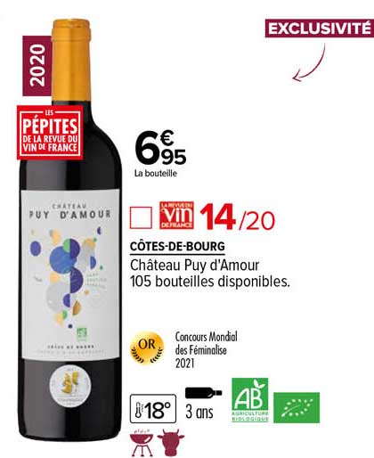 côtes-de-bourg château puy d'amour