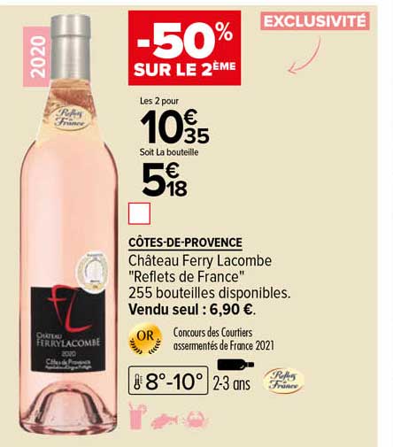 Côtes-de-provence Château Ferry Lacombe "reflets De France" 2020