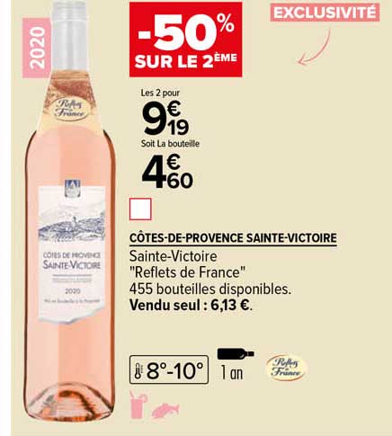 côtes-de-provence sainte-victoire sainte-victoire "reflets de france" 2020