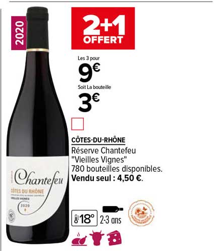 Côtes-du-rhône Réserve Chantefeu "vieilles Vignes" 2020