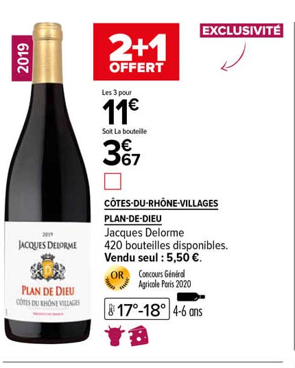 côtes-du-rhône-villages plan-de-dieu jacques delorme