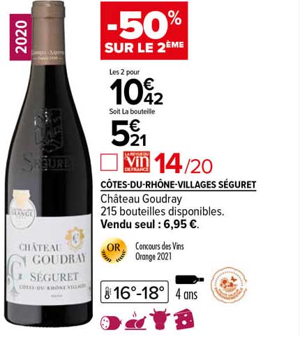 côtes-du-rhône-villages séguret château goudray 2020