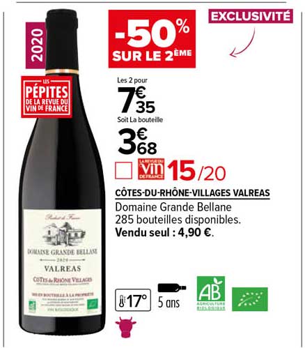 côtes-du-rhône-villages valreas domaine grande bellane 2020