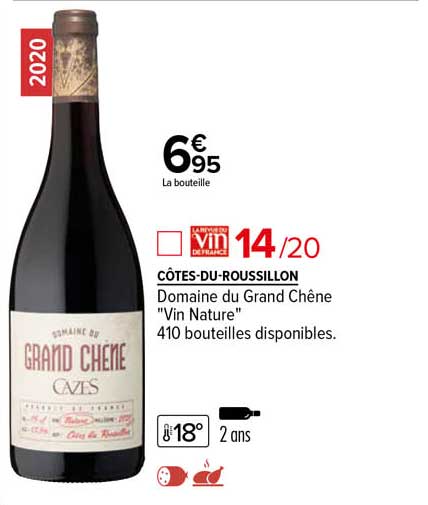 côtes-du-roussillon domaine du grand chêne "vin nature"