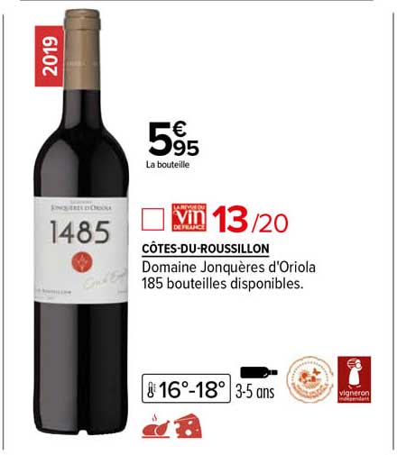 côtes-du-roussillon domaine jonquères d'oriola