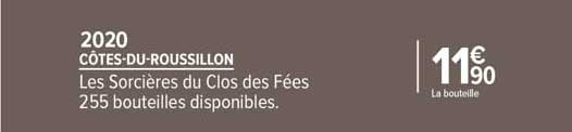 côtes-du-roussillon les sorcières du clos des fées 2020