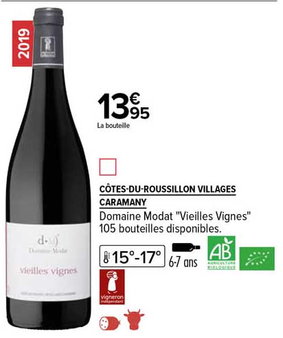 côtes-du-roussillon villages caramany domaine modat "vieilles vignes"