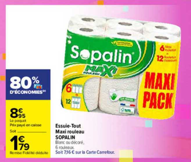 essuie-tout maxi rouleau sopalin