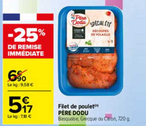 filet de poulet père dodu