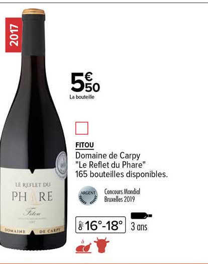 fitou domaine de carpy "le reflet du phare"