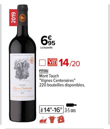 fitou mont tauch "vignes centenaires"
