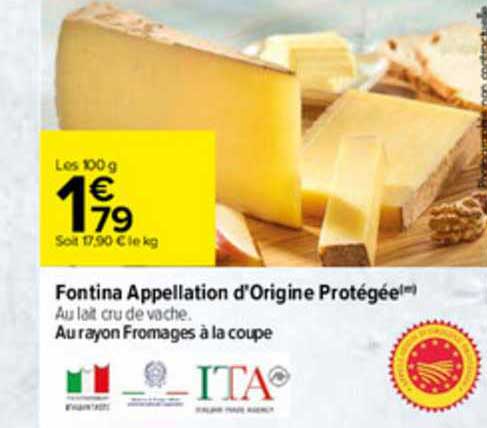 fontina appellation d'origine protégée