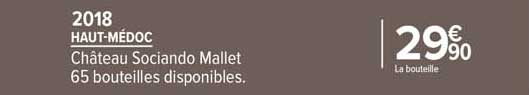 haut-médoc château sociando mallet 2018