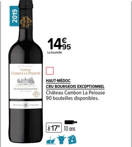 haut-médoc cru bourgeois exceptionnel château cambon la pelouse