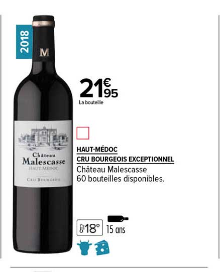 haut-médoc cru bourgeois exceptionnel château malescasse