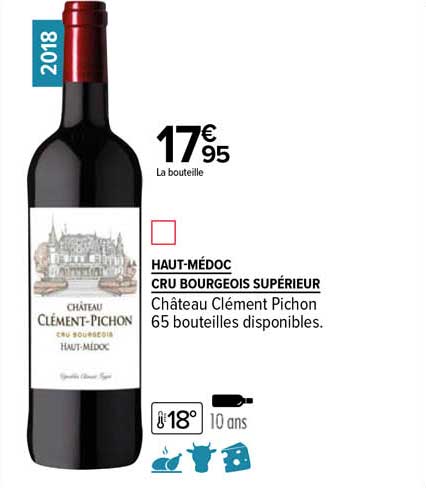 haut-médoc cru bourgeois supérieur château clément pichon