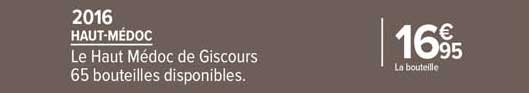 haut-médoc le haut médoc de giscours 2016