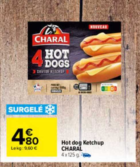 hot dog ketchup charal