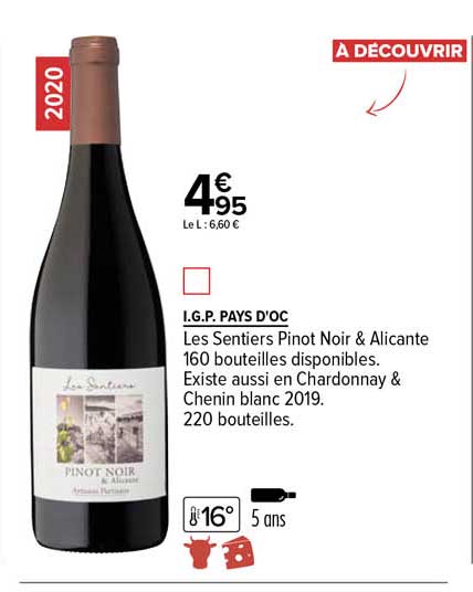 i.g.p. les sentiers pinot noir & alicante