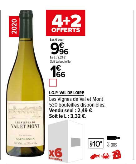 i.g.p. val de loire les vignes de val et mont 2020