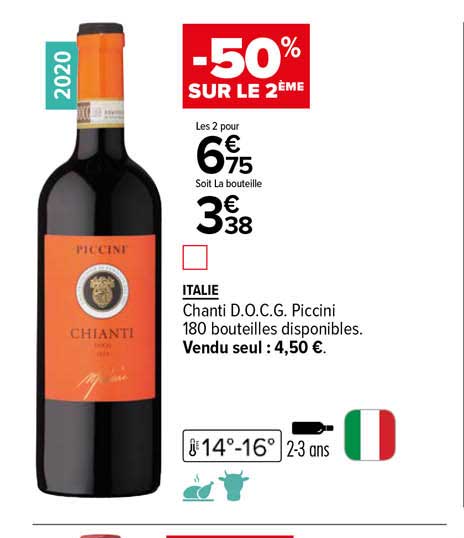 italie chanti d.o.c.g. piccini 2020