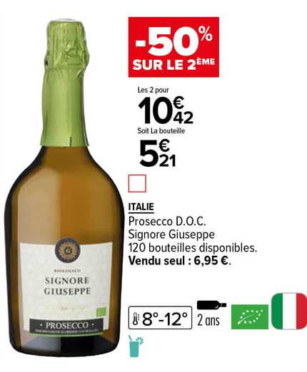 italie prosecco d.o.c. signore giuseppe
