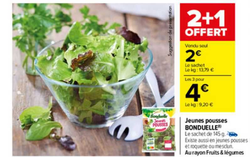 jeunes pousses bonduelle