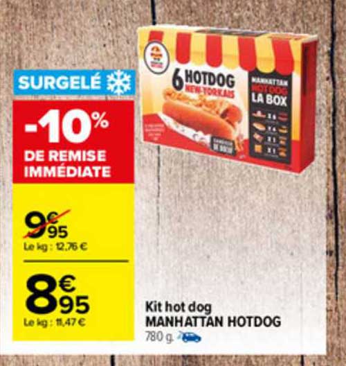 kit hot dog manhattan hotdog