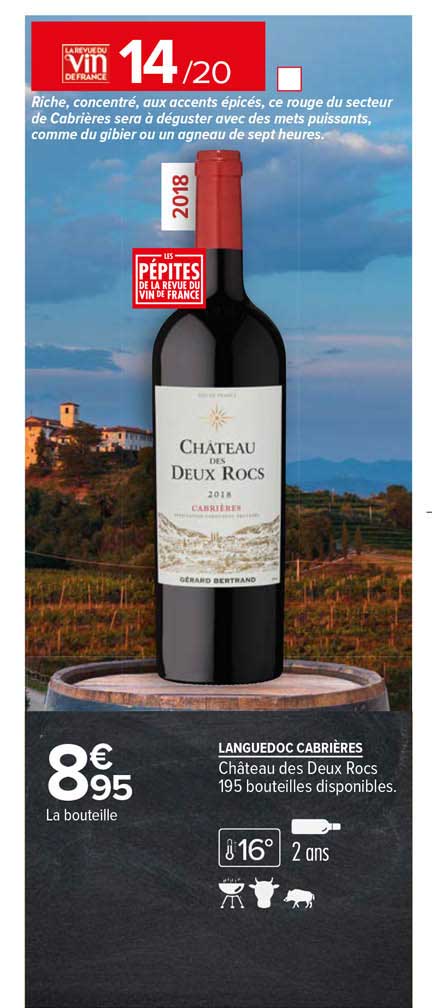 languedoc cabrières château des deux rocs