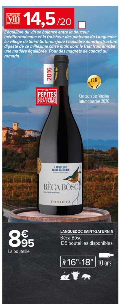 languedoc saint-saturnin bèce bósc