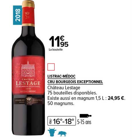 listrac-médoc cru bourgeois exceptionnel château lestage