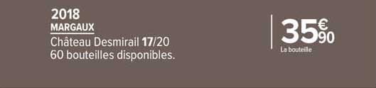 margaux château desmirail 2018