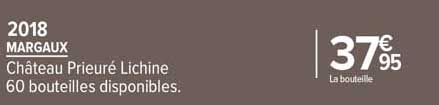 margaux château prieuré lichine 2018