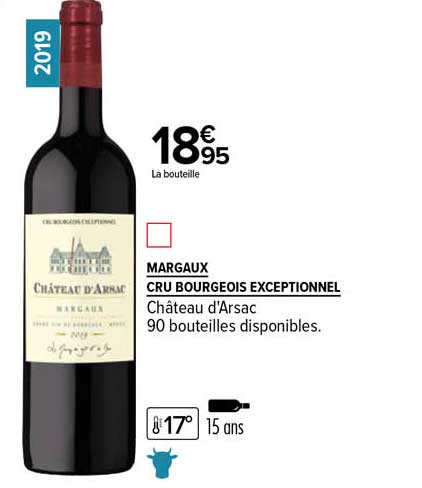 margaux cru bourgeois exceptionnel château d'arsac