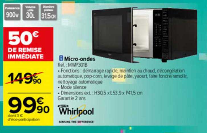 micro-ondes whirlpool