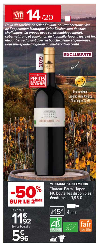 montagne-saint-émilion château barrail tapon