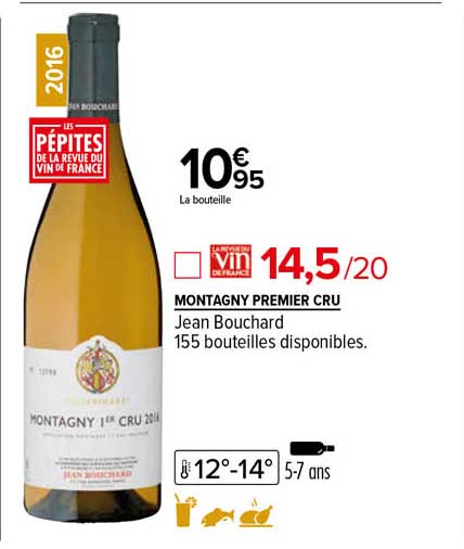 Montagny Premier Cru Jean Bouchard 2016