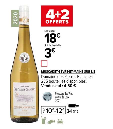 muscadet-sèvre-et-maine sur lie domaine des pierres blanches