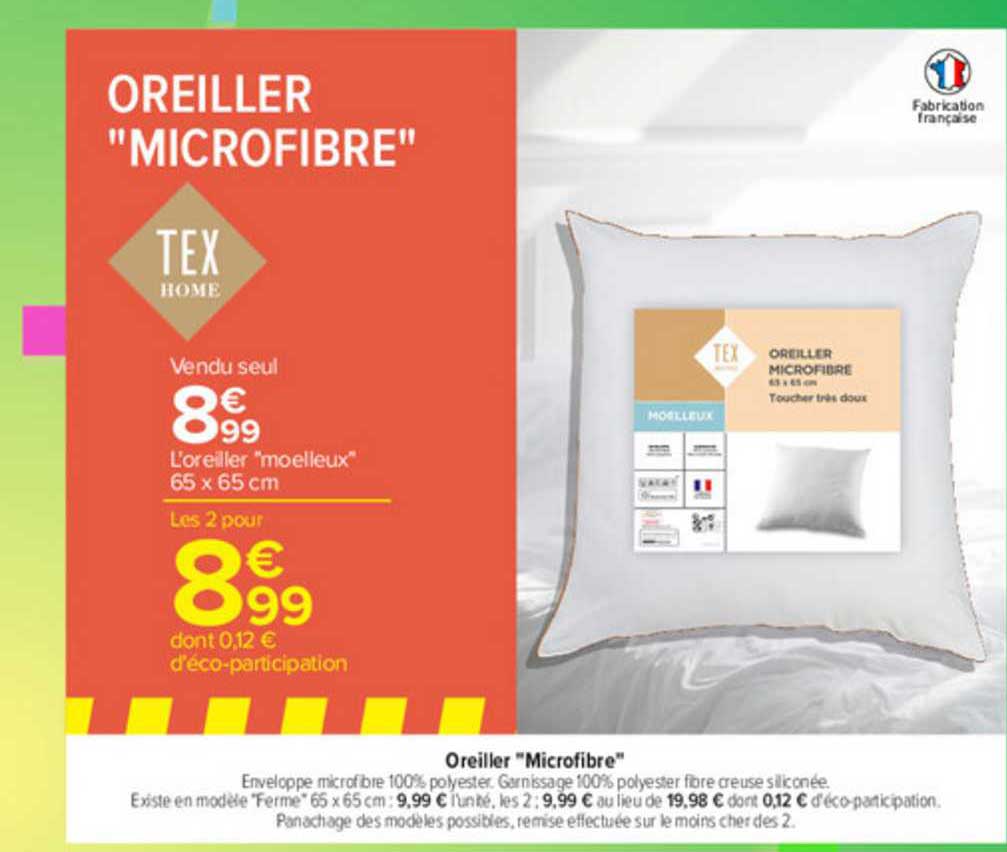 Oreiller "microfibre"