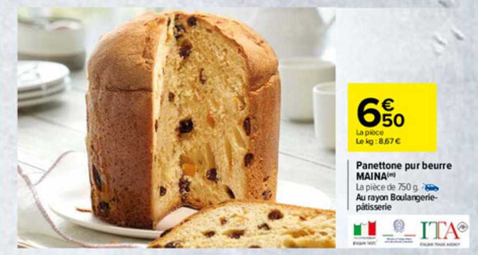 panettone pur beurre maina