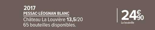 pessac-léognan blanc château la louvière 2017