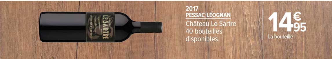 pessac-léognan château le sartre 2017