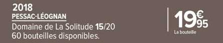 pessac-léognan domaine de la solitude 2018