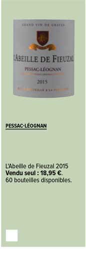 pessac-léognan l'abeille de fieuzal 2015