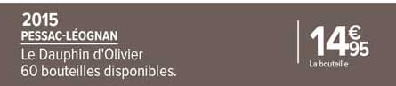 pessac-léognan le dauphin d'olivier 2015