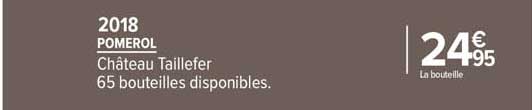 pomerol château taillefer 2018