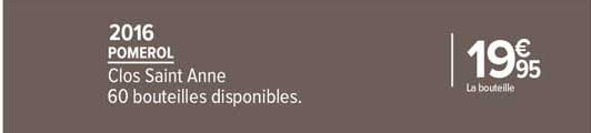 pomerol clos saint anne 2016