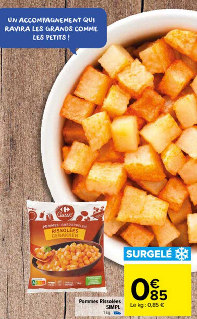 Pommes Rissolées Simpl