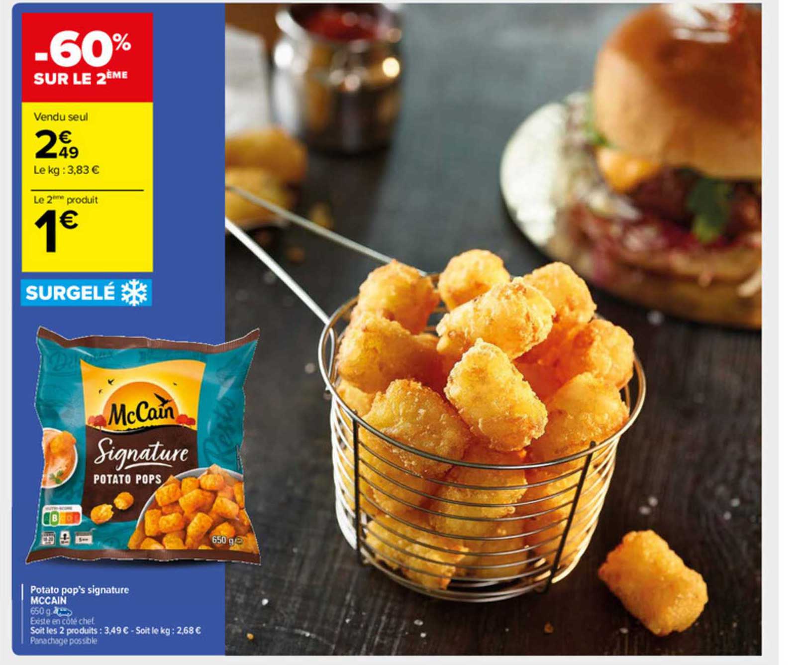 potato pop's signature mccain